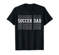 Soccer Dad Funny Layered Text T-Shirt - Fun Novelty Design Men Women - T-Shirt, Sweatshirt, Hoodie
