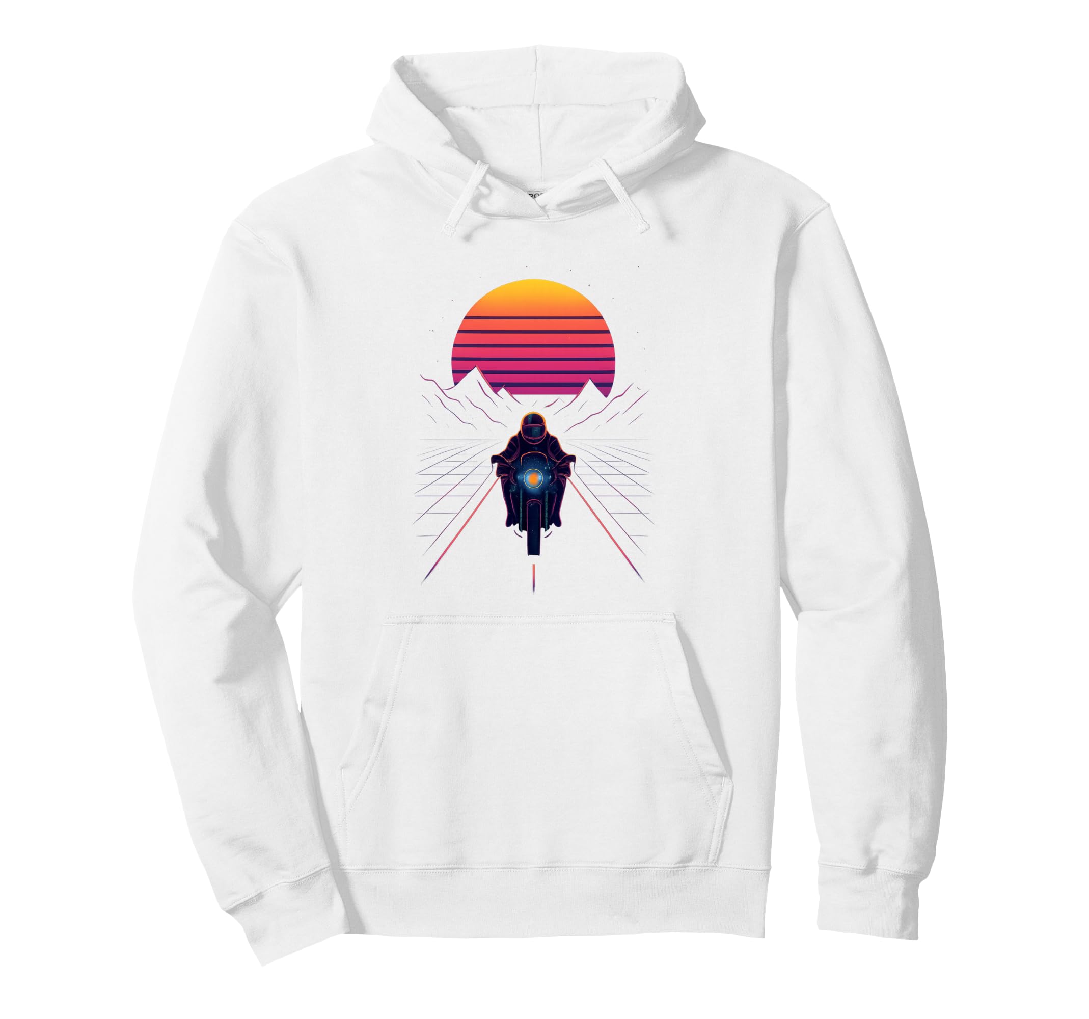 80S Synthwave Hoodie - Fun Novelty Design Men Women - T-Shirt, Sweatshirt, Hoodie
