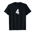 Number 4 80S 90S Soccer Team Jersey T-Shirt - Streetwear Style Unisex - T-Shirt, Sweatshirt, Hoodie