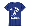 Halfback Full Heart Soccer Fan T-Shirt - Fun Novelty Design Men Women - T-Shirt, Sweatshirt, Hoodie
