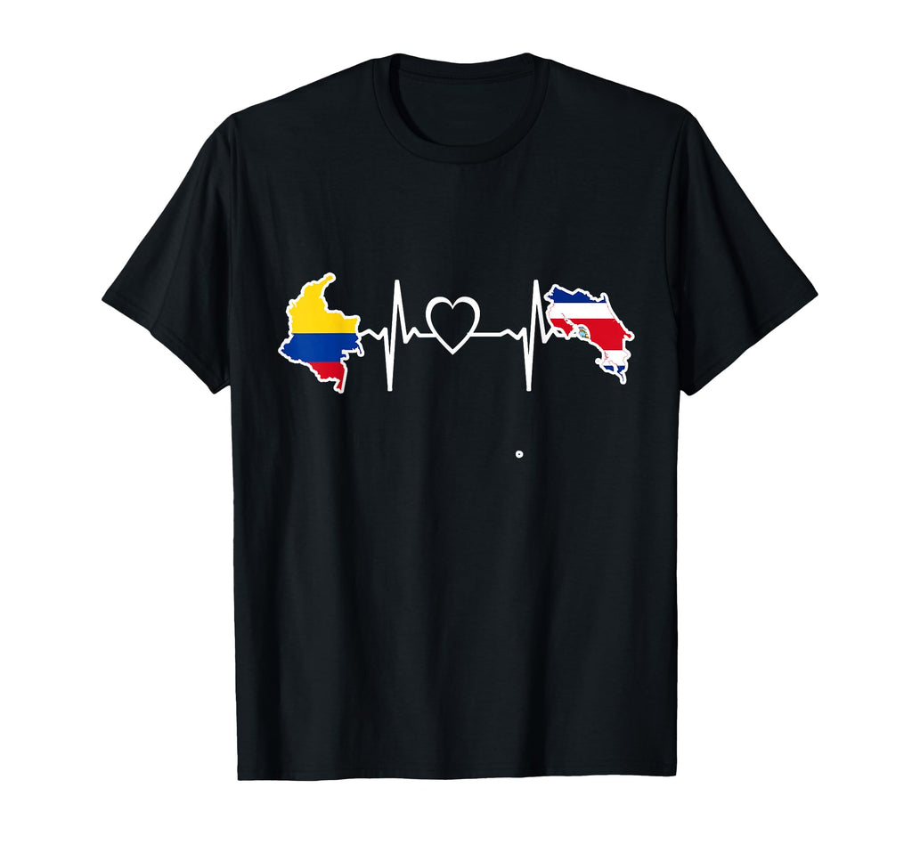 Costa Rica Colombia Flag Costa Rican T-Shirt - Unique Graphic Unisex - T-Shirt, Sweatshirt, Hoodie