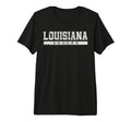 Louisiana Soccer White Text Tri Blend T-Shirt - Streetwear Style Men Women - T-Shirt, Sweatshirt, Hoodie