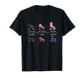 Various Roller Skate Types Roller T-Shirt - Trendy Graphic for Adults - T-Shirt, Sweatshirt, Hoodie