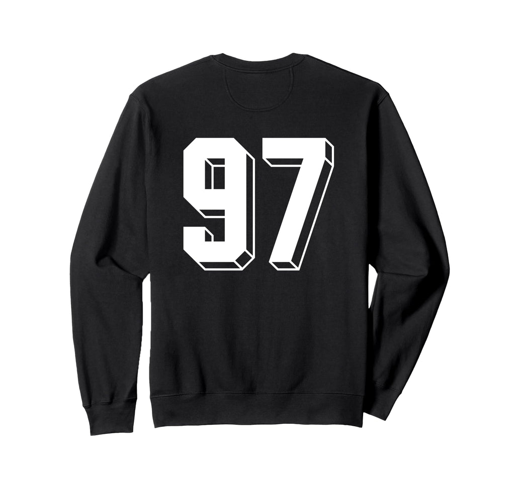 Number 97 Backside 80S 90S Team Sweatshirt - Fun Novelty Design Men Women - T-Shirt, Sweatshirt, Hoodie