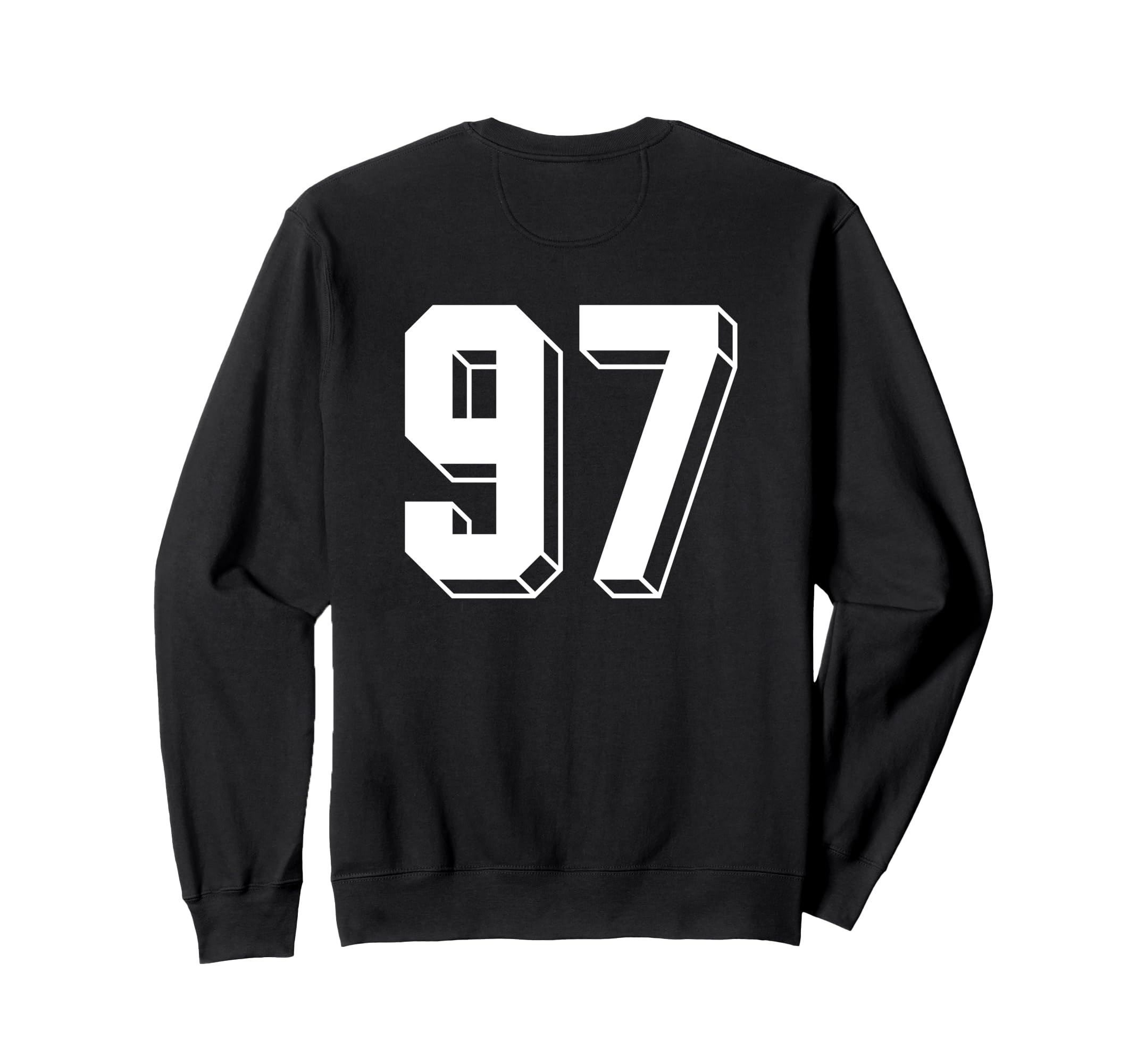 Number 97 Backside 80S 90S Team Sweatshirt - Fun Novelty Design Men Women - T-Shirt, Sweatshirt, Hoodie