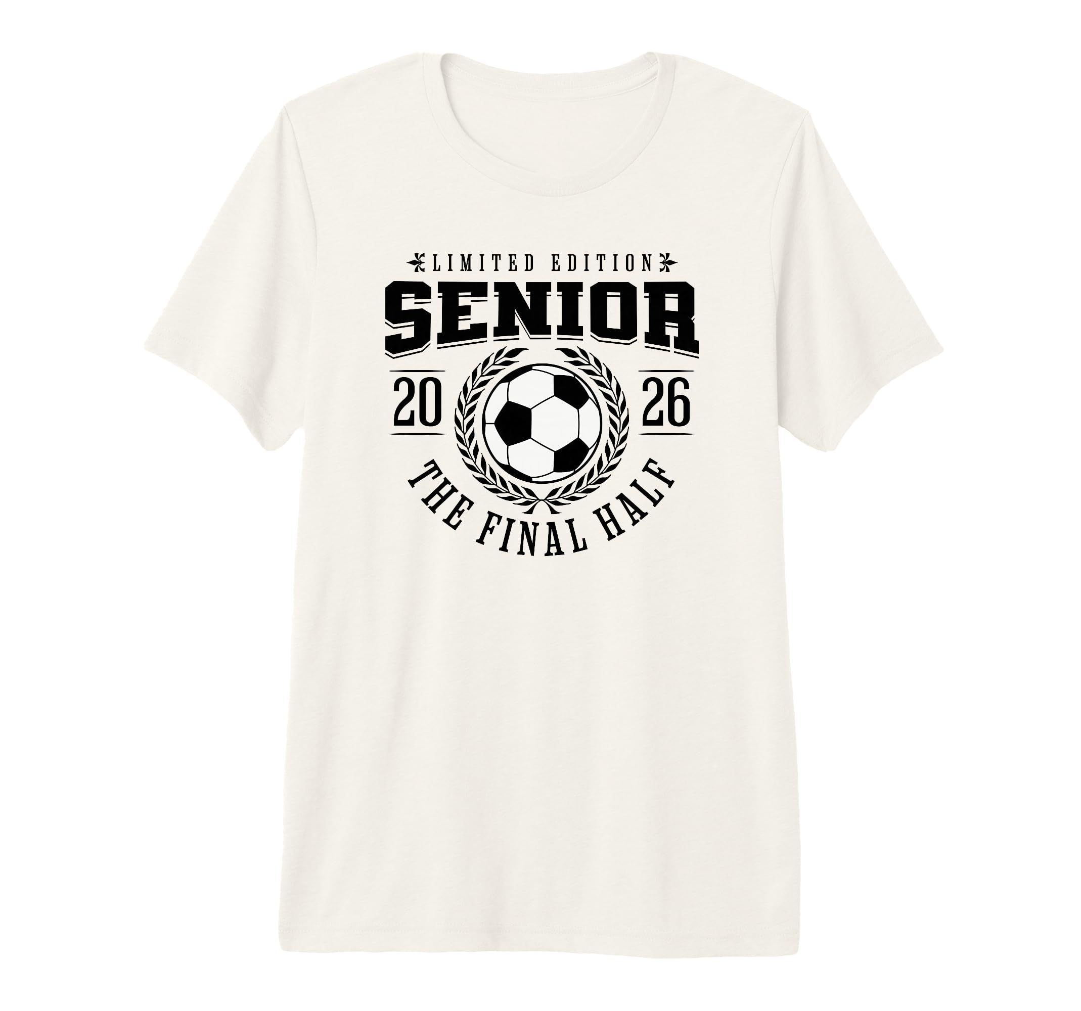 Senior Soccer 2026 Final Half Tri Blend T-Shirt - Graphic Print for Adults - T-Shirt, Sweatshirt, Hoodie