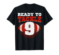Football 9Th Birthday Player Tackle Team T-Shirt - Minimalist Print Unisex - T-Shirt, Sweatshirt, Hoodie