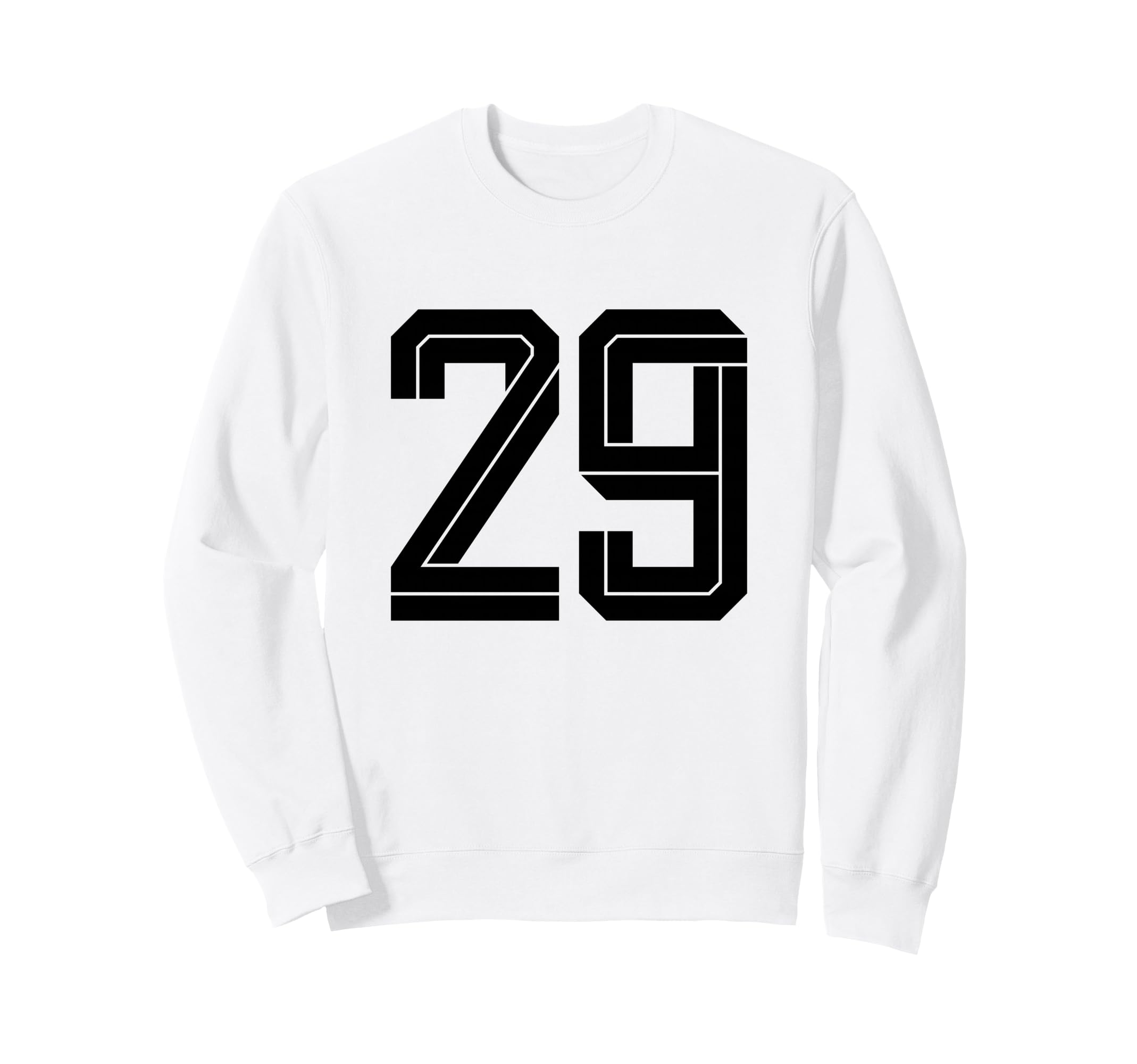 29 White Number 29 Sports Fan Soccer Sweatshirt - Novelty Apparel Men Women - T-Shirt, Sweatshirt, Hoodie