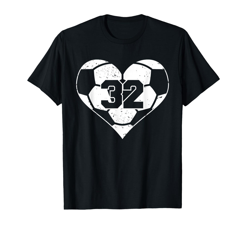 Soccer Number 32 Jersey Funny Soccer T-Shirt - Unique Graphic Men Women - T-Shirt, Sweatshirt, Hoodie