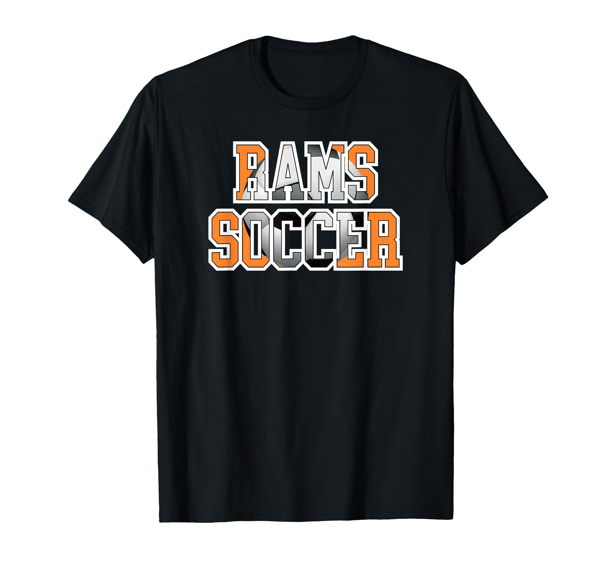 Rams Soccer Mom Game Day Mascot Orange T-Shirt - Fun Novelty Design Unisex - T-Shirt, Sweatshirt, Hoodie