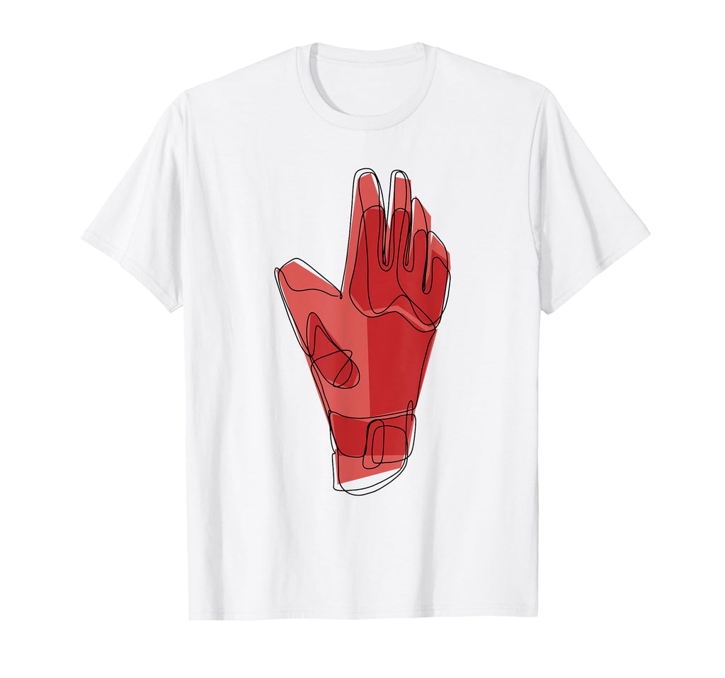 Soccer Goalkeeper Glove Abstract Modern T-Shirt - Trendy Graphic Men Women - T-Shirt, Sweatshirt, Hoodie