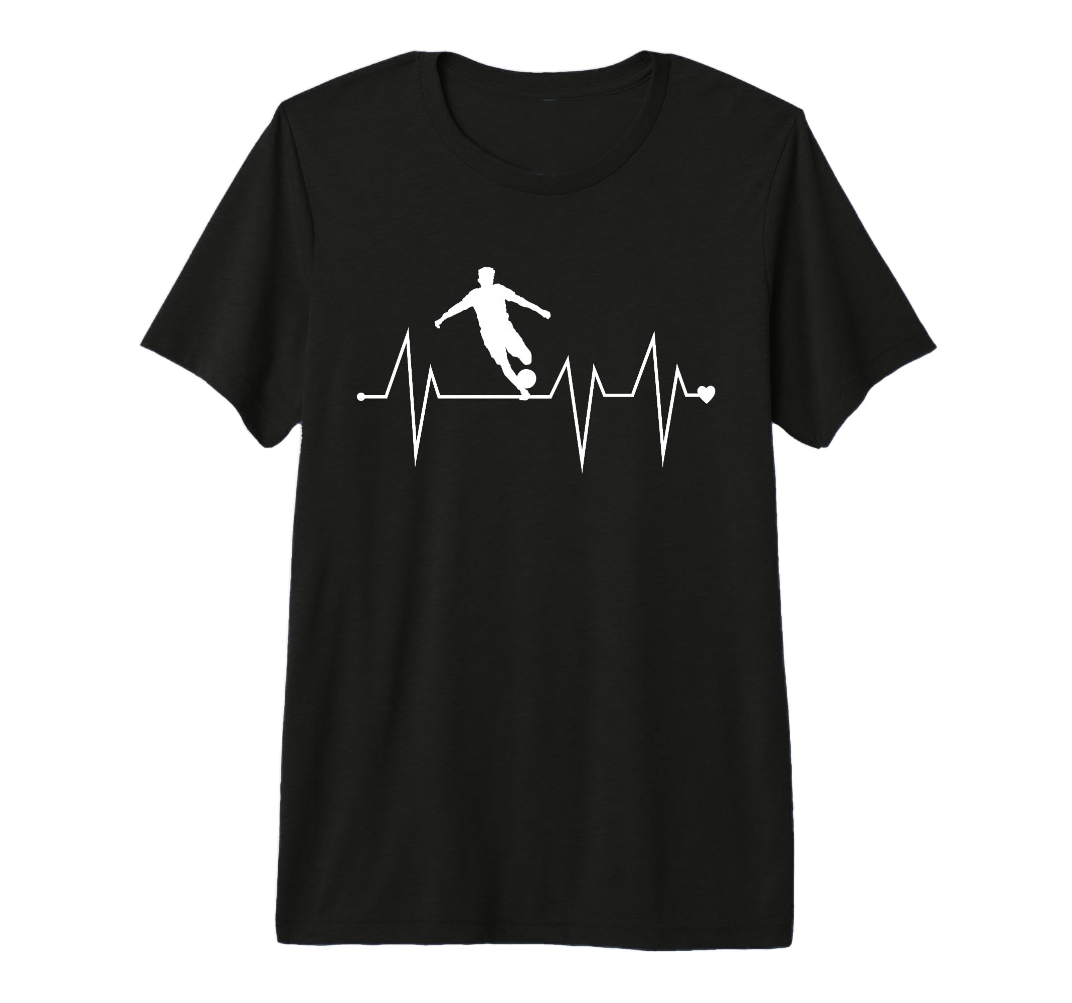 Funny Soccer Player Heartbeat Heart Pulse T-Shirt - Novelty Apparel Unisex - T-Shirt, Sweatshirt, Hoodie