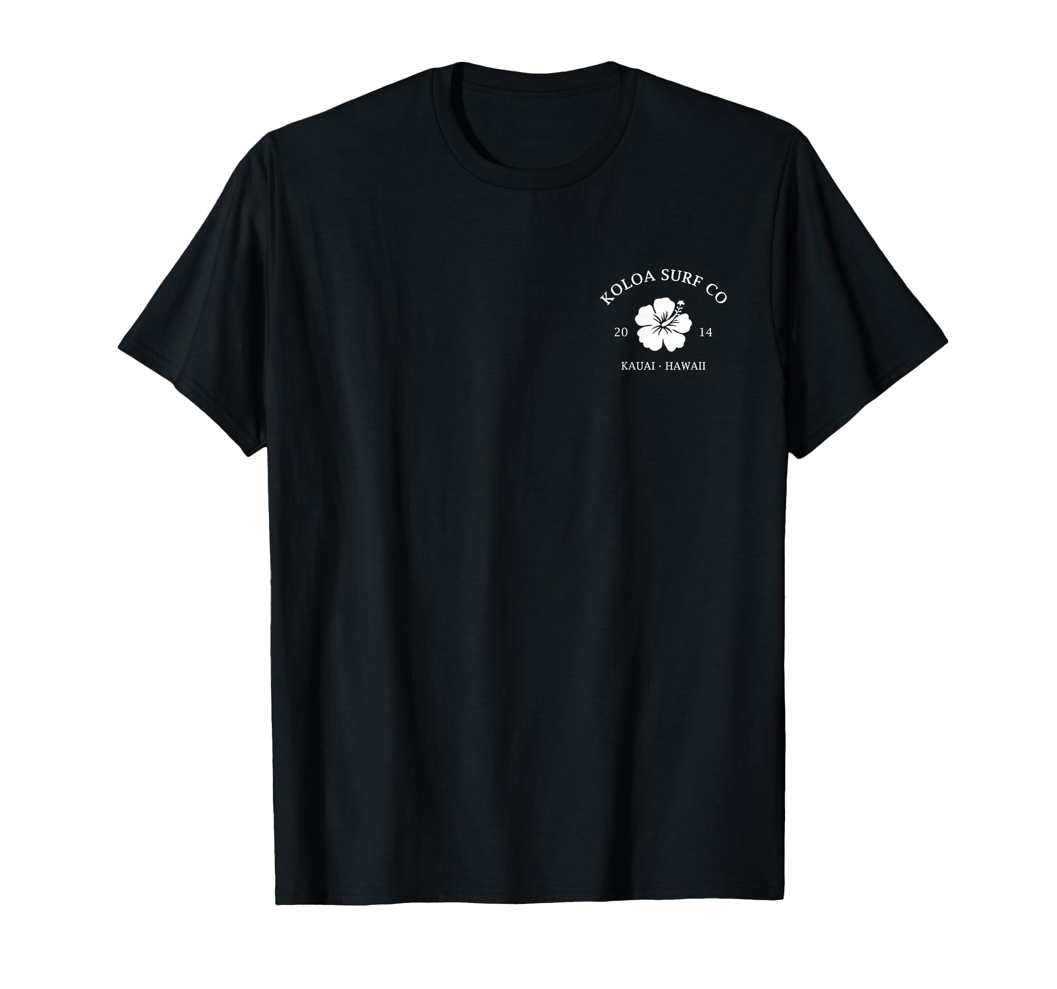 Koloa Surf Simple Flower White Logo T-Shirt - Novelty Apparel Men Women - T-Shirt, Sweatshirt, Hoodie