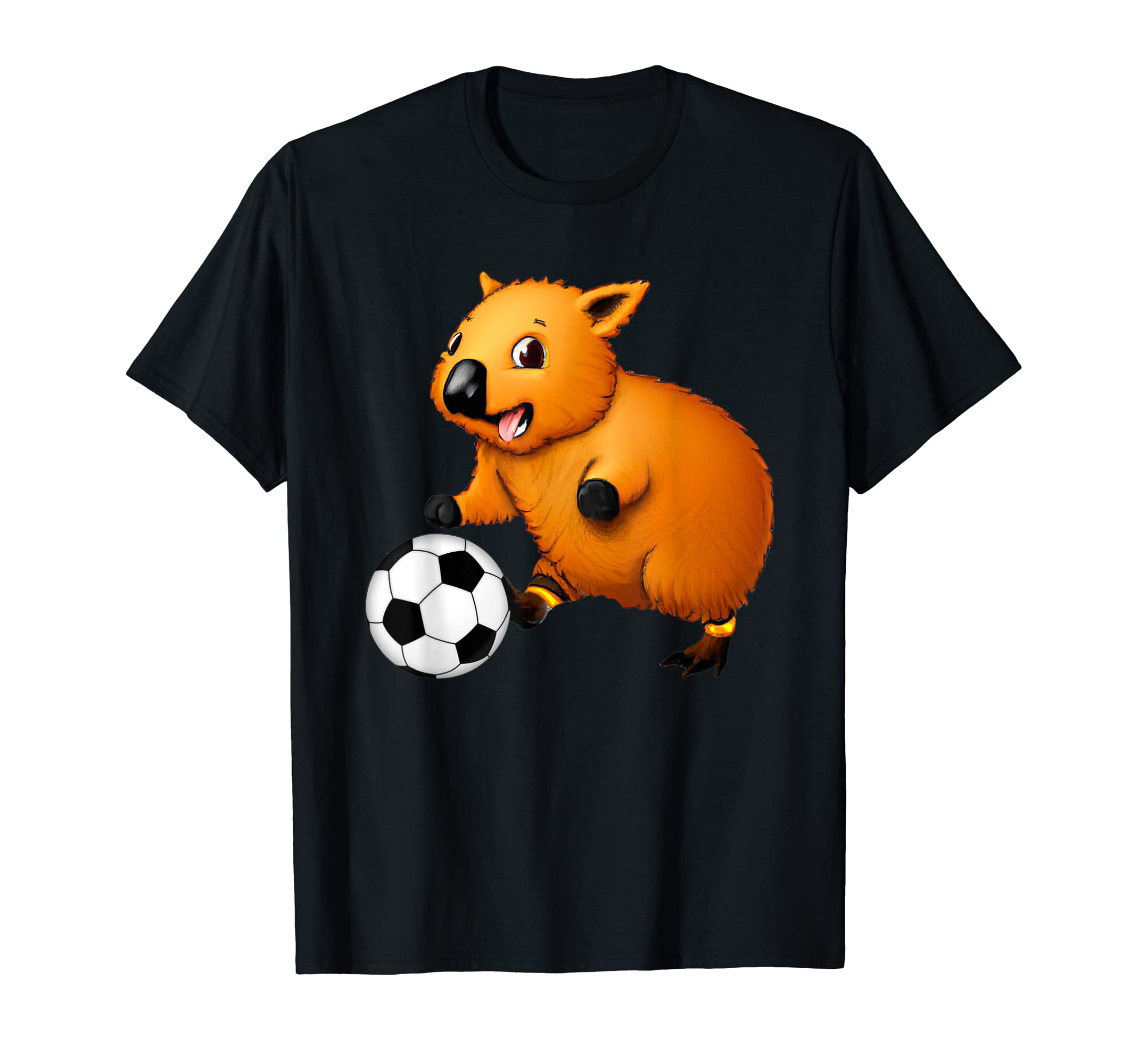 Funny Wombat Playing Soccer Sports T-Shirt - Streetwear Style Men Women - T-Shirt, Sweatshirt, Hoodie