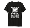 Mens Proud Hockey Goalie Step Dad T-Shirt - Custom Art Print for Adults - T-Shirt, Sweatshirt, Hoodie