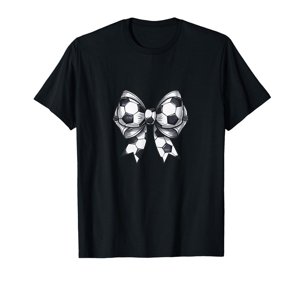 Coquette Soccer Bow Matching T-Shirt - Casual Everyday Wear for Adults - T-Shirt, Sweatshirt, Hoodie
