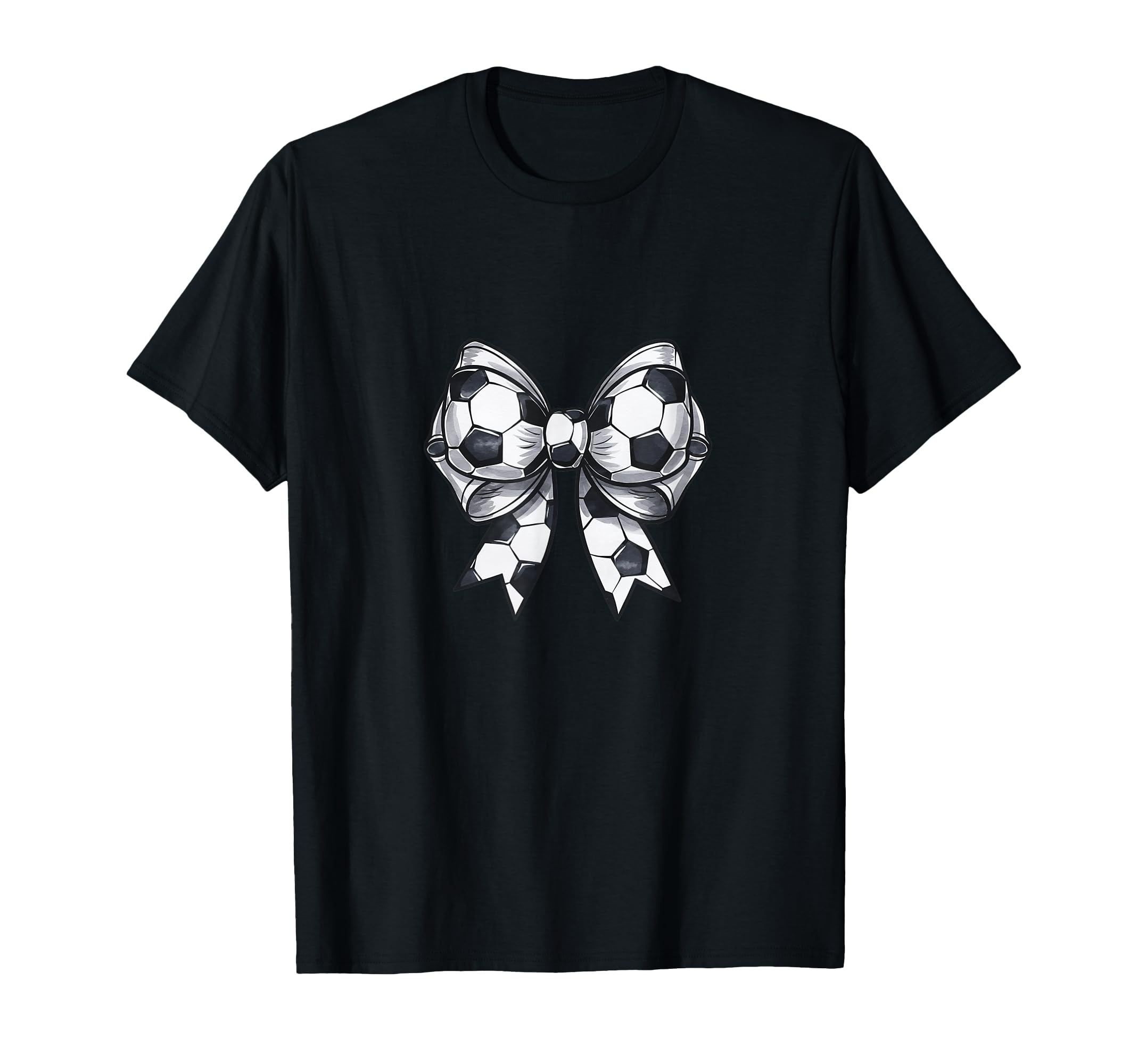 Coquette Soccer Bow Matching T-Shirt - Casual Everyday Wear for Adults - T-Shirt, Sweatshirt, Hoodie