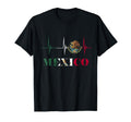 Heartbeat Ekg Pulse Mexico Emblem Mexico T-Shirt - Novelty Apparel Unisex - T-Shirt, Sweatshirt, Hoodie