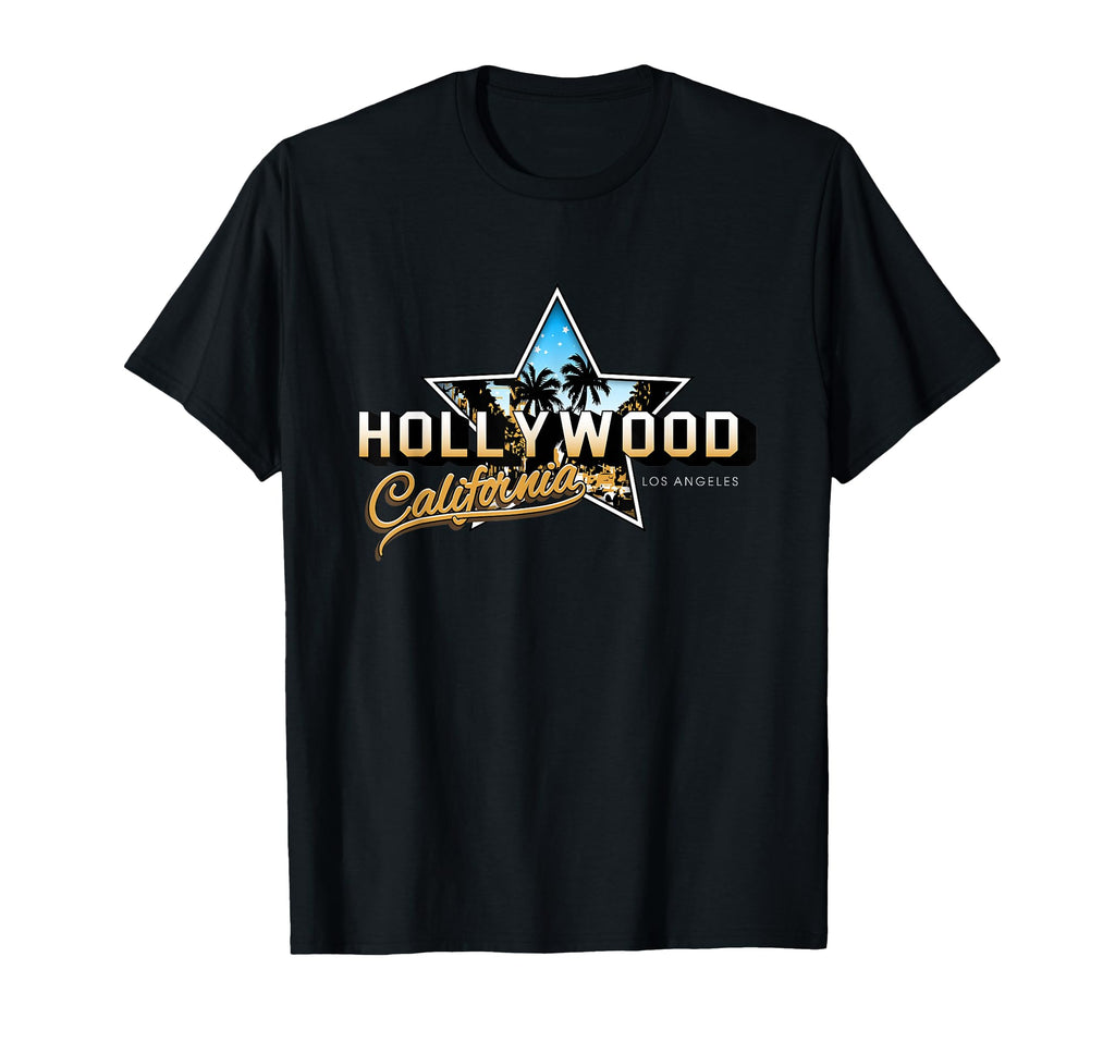 Hollywood Los Angeles California T-Shirt - Minimalist Print for Adults - T-Shirt, Sweatshirt, Hoodie
