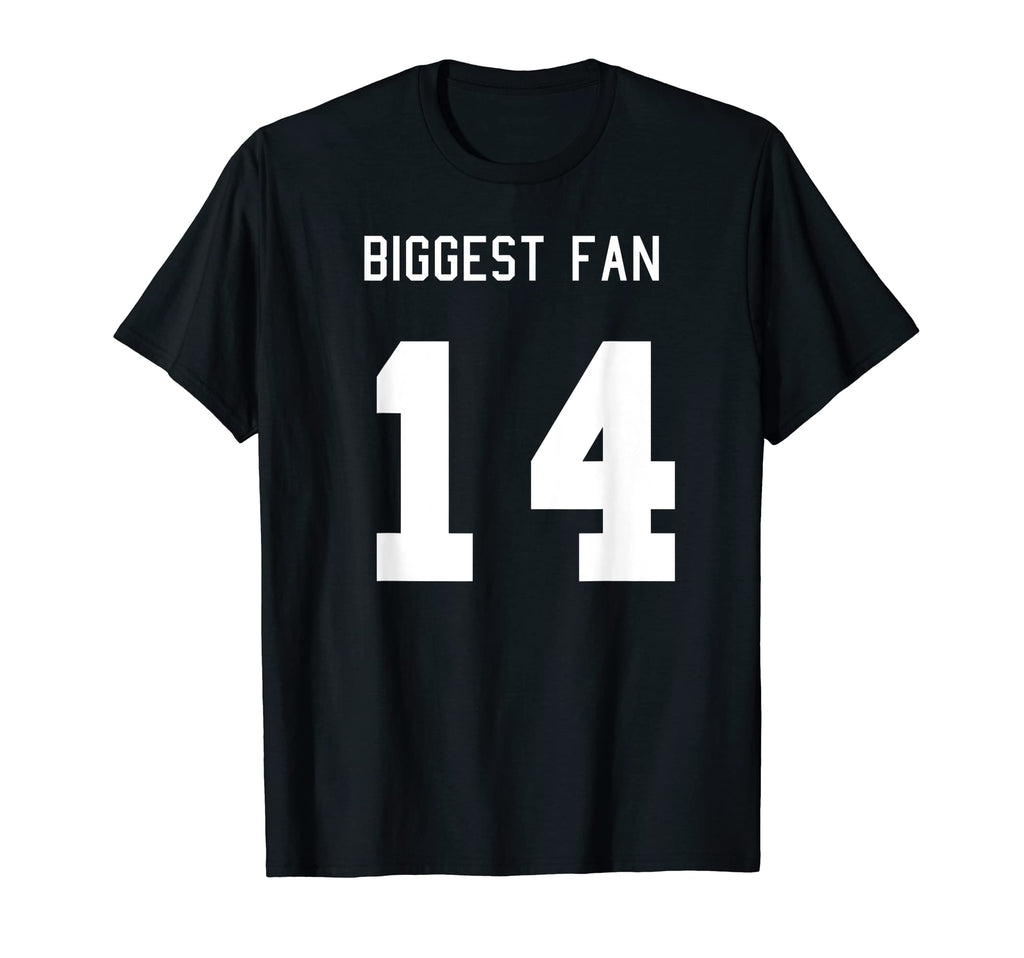 Number 14 Biggest Fan Sport Spirit Wear T-Shirt - Trendy Graphic Men Women - T-Shirt, Sweatshirt, Hoodie