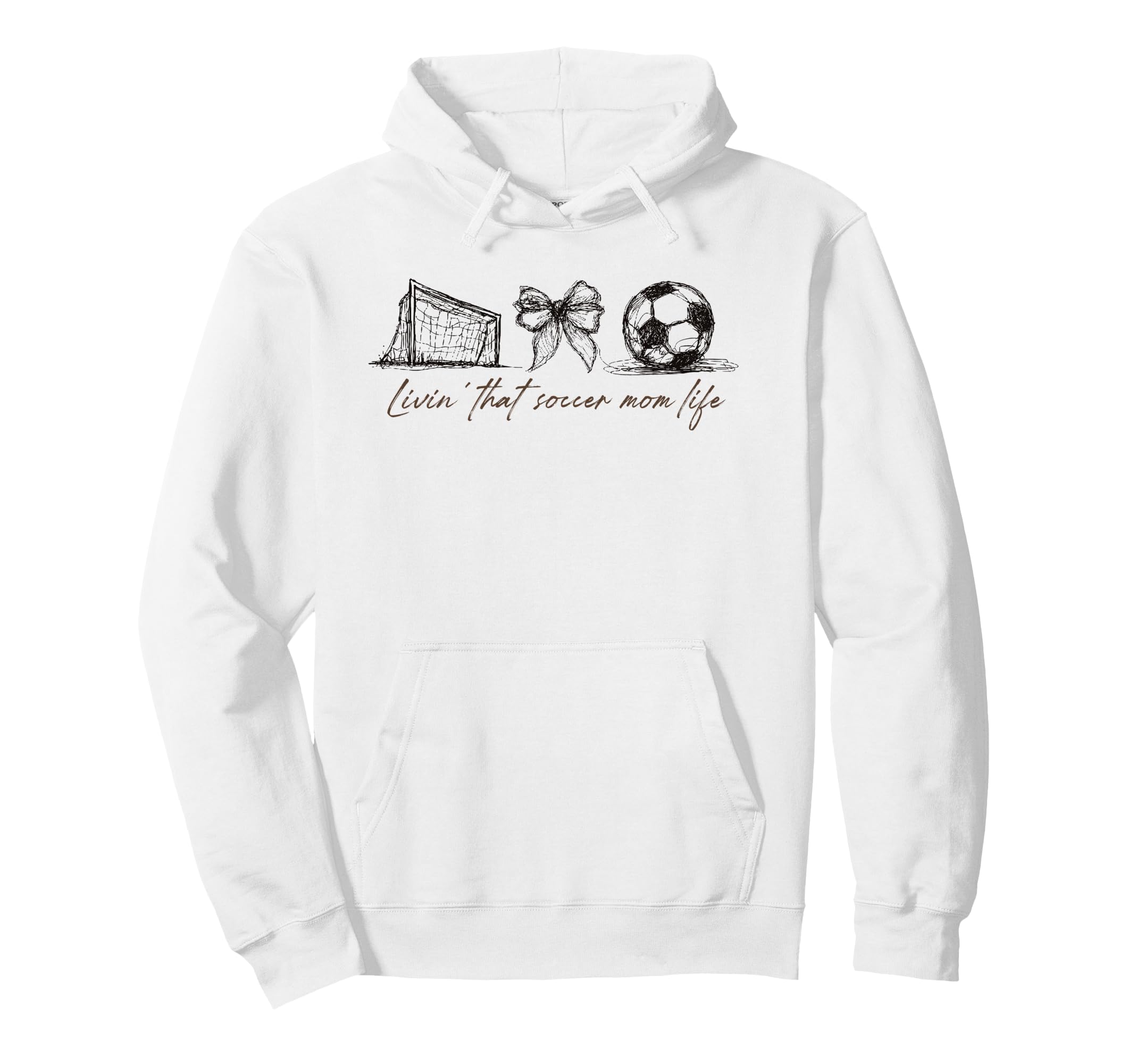 2 Sided Livin That Soccer Mom Life Hoodie - Unique Graphic for Adults - T-Shirt, Sweatshirt, Hoodie
