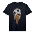 Soccer Sport Ice Cream Cone Melting T-Shirt - Fun Novelty Design Unisex - T-Shirt, Sweatshirt, Hoodie