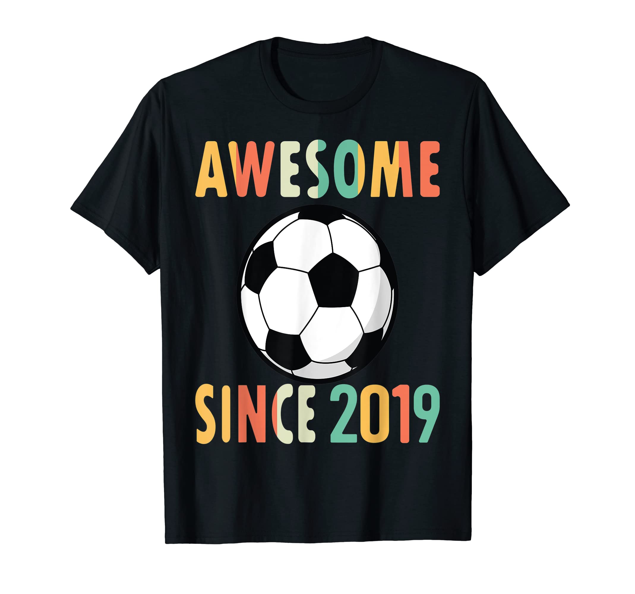 Awesome Since 2019 Soccer Player T-Shirt - Aesthetic Graphic for Adults - T-Shirt, Sweatshirt, Hoodie