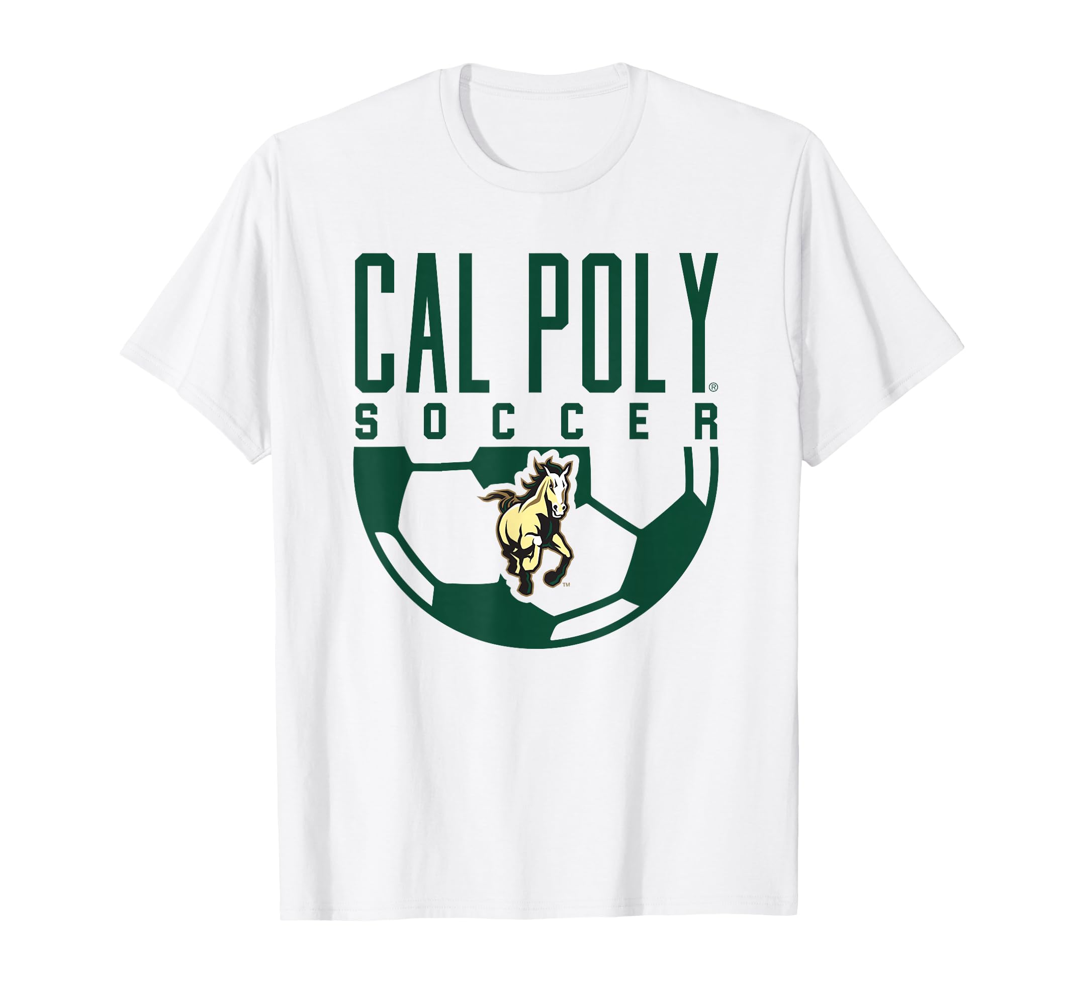 Cal Poly Mustangs Soccer Arch T-Shirt - Graphic Print Men Women - T-Shirt, Sweatshirt, Hoodie