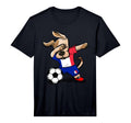 Funny Dabbing Dog France Soccer Jersey T-Shirt - Trendy Graphic Men Women - T-Shirt, Sweatshirt, Hoodie