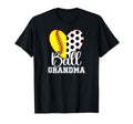 Ball Grandma Heart Soccer Softball T-Shirt - Minimalist Print for Adults - T-Shirt, Sweatshirt, Hoodie