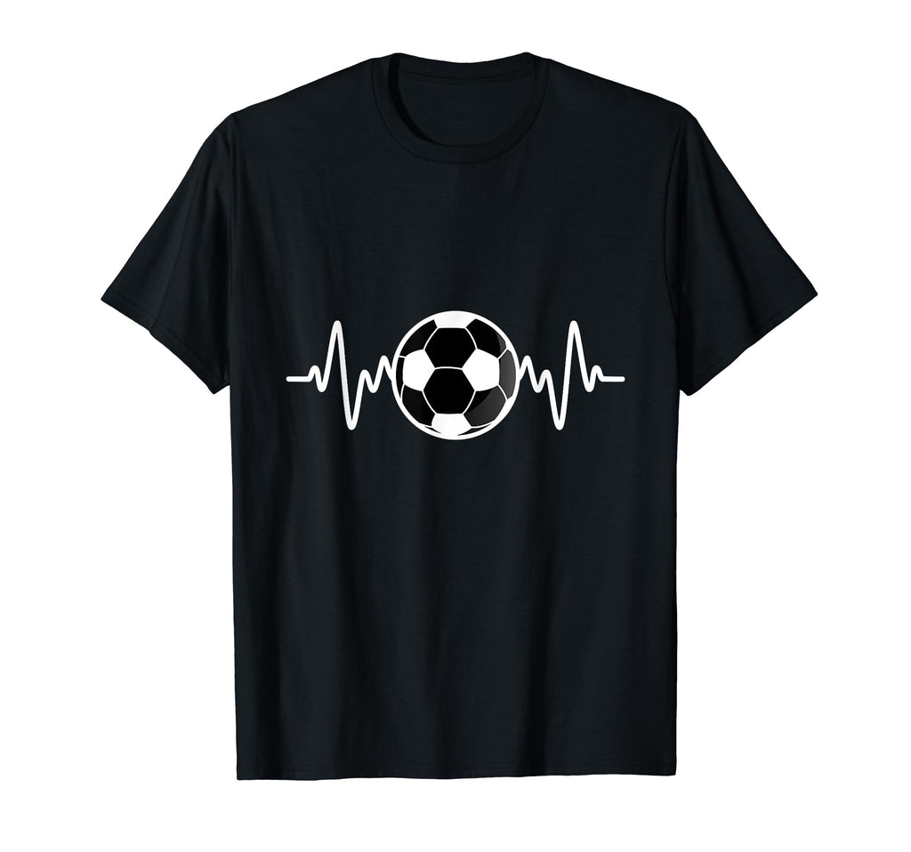 Soccer Heartbeat I Love Soccer T-Shirt - Fun Novelty Design Men Women - T-Shirt, Sweatshirt, Hoodie