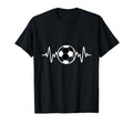 Soccer Heartbeat I Love Soccer T-Shirt - Fun Novelty Design Men Women - T-Shirt, Sweatshirt, Hoodie