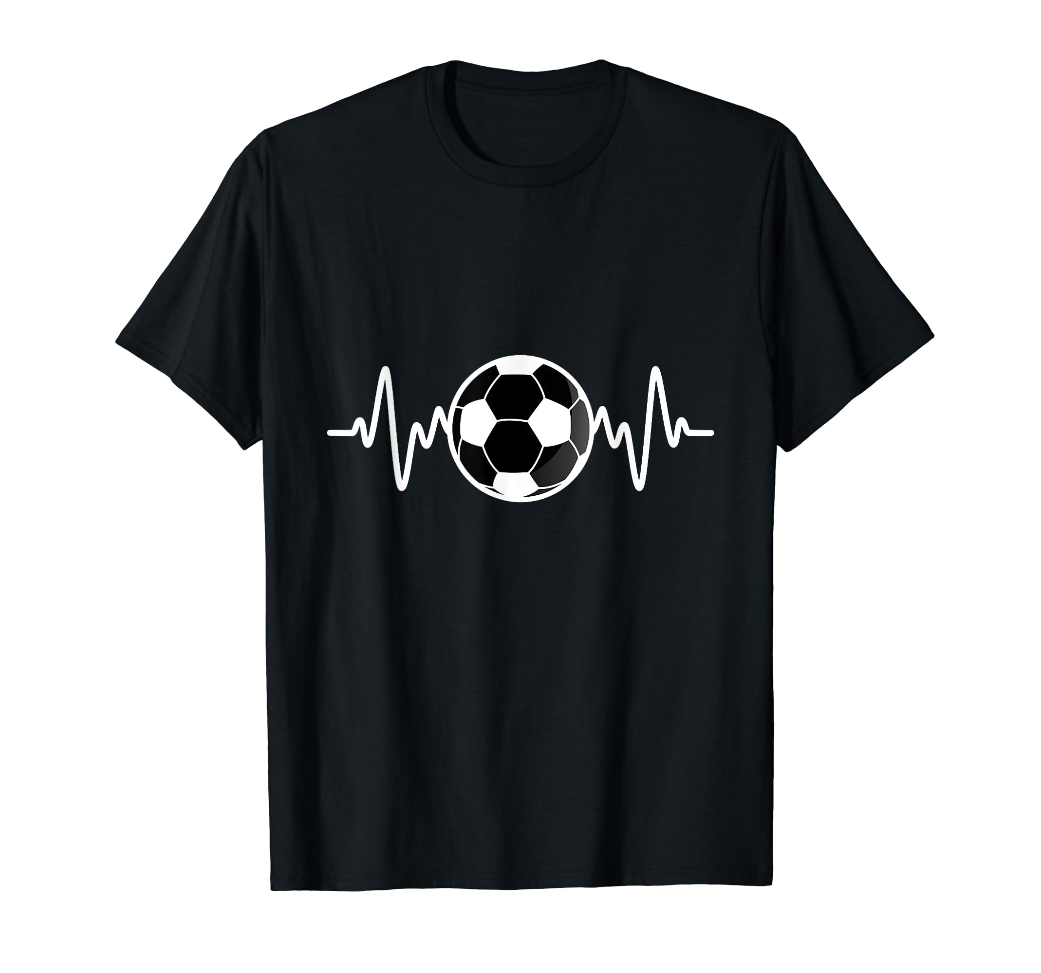 Soccer Heartbeat I Love Soccer T-Shirt - Fun Novelty Design Men Women - T-Shirt, Sweatshirt, Hoodie