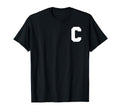 Sports Team Captain Letter C T-Shirt - Minimalist Print Men Women - T-Shirt, Sweatshirt, Hoodie