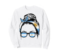 Argentina Messy Bun Flag Soccer Sweatshirt - Streetwear Style Men Women - T-Shirt, Sweatshirt, Hoodie