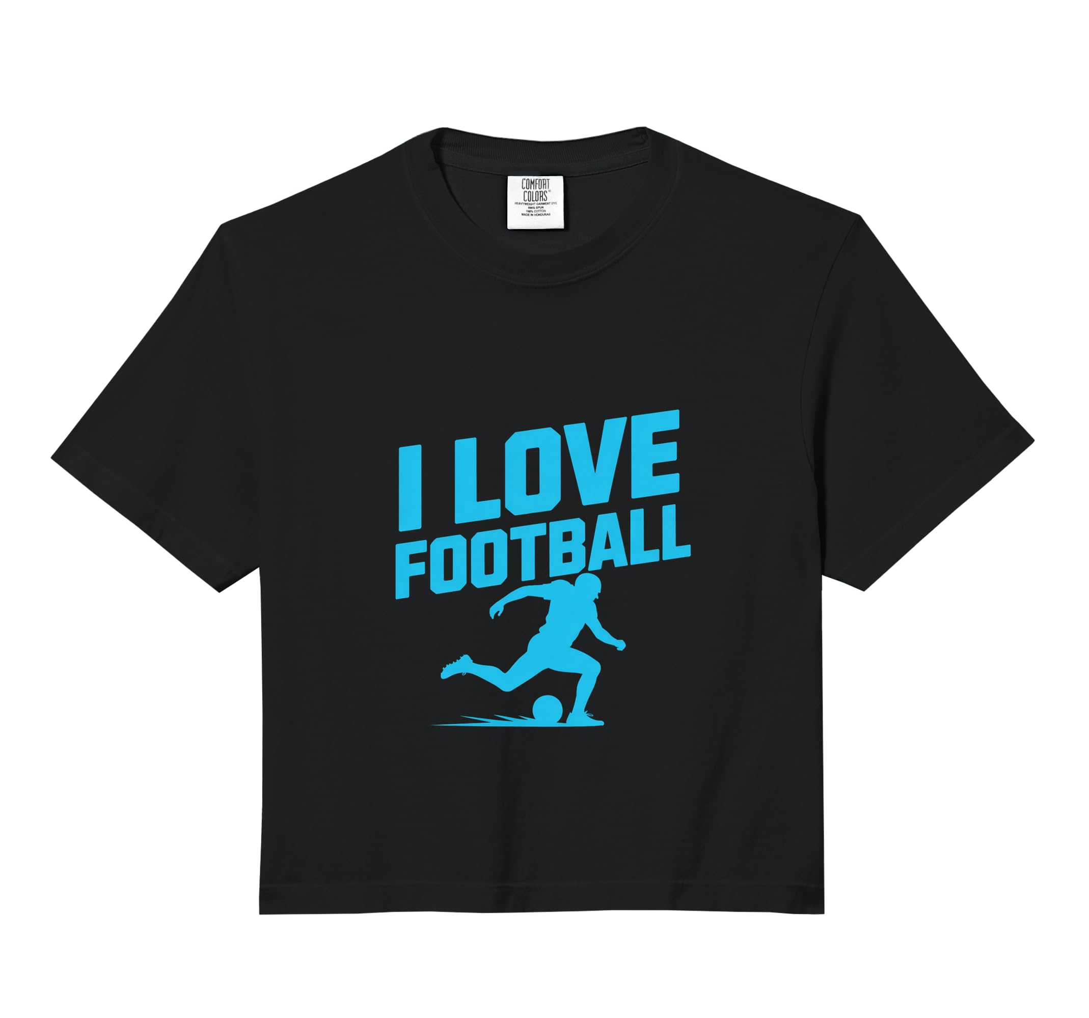 I Love Football Soccer Player Passion Hoodie - Trendy Graphic for Adults - T-Shirt, Sweatshirt, Hoodie