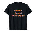 Worlds Okayest Roller Skater Funny T-Shirt - Custom Art Print for Adults - T-Shirt, Sweatshirt, Hoodie