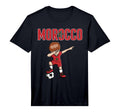 Dabbing Soccer Morocco Soccer Fans Jersey T-Shirt - Unique Graphic Unisex - T-Shirt, Sweatshirt, Hoodie