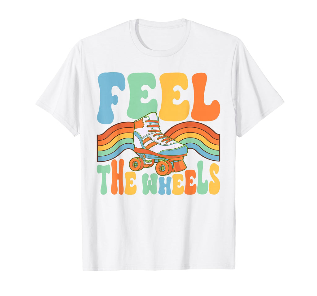 Roller Skating Feel Wheels Skate 70S T-Shirt - Minimalist Print for Adults - T-Shirt, Sweatshirt, Hoodie