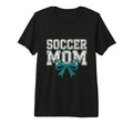 Soccer Mom Coquette Bow Mothers T-Shirt - Fun Novelty Design for Adults - T-Shirt, Sweatshirt, Hoodie