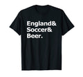 England Soccer Beer Football English T-Shirt - Minimalist Print for Adults - T-Shirt, Sweatshirt, Hoodie