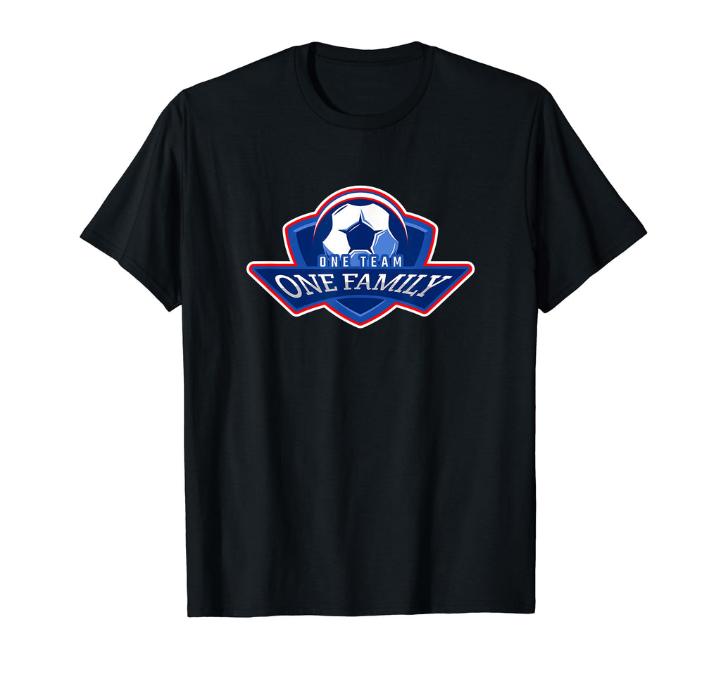 One Team One Family Soccer Ball Football T-Shirt - Graphic Print for Adults - T-Shirt, Sweatshirt, Hoodie