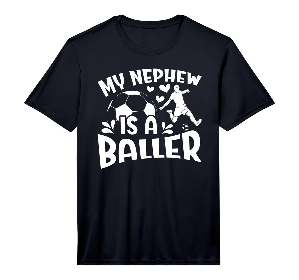 Mens My Nephew Is Baller Soccer Aunt T-Shirt - Streetwear Style Unisex - T-Shirt, Sweatshirt, Hoodie