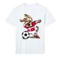 Dabbing Dog Denmark Soccer Fans T-Shirt - Streetwear Style Men Women - T-Shirt, Sweatshirt, Hoodie
