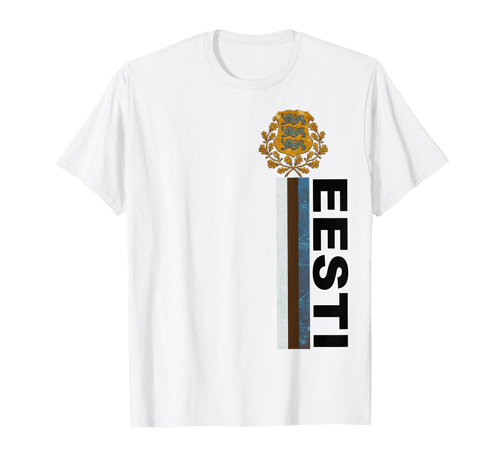 Estonian Language Soccer Effect Eesti T-Shirt - Trendy Graphic for Adults - T-Shirt, Sweatshirt, Hoodie