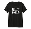 Just Who Loves Balls Soccer Player Family T-Shirt - Trendy Graphic Unisex - T-Shirt, Sweatshirt, Hoodie