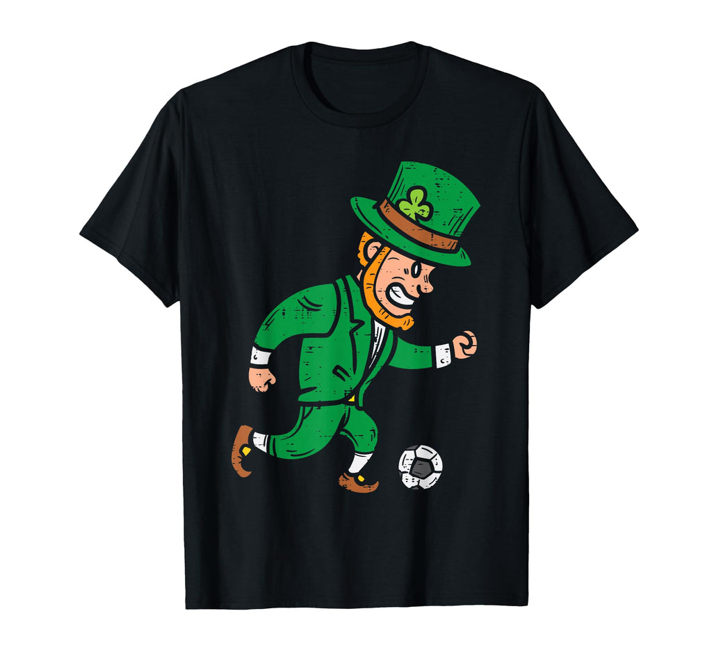 Leprechaun Soccer Football Funny St T-Shirt - Aesthetic Graphic Unisex - T-Shirt, Sweatshirt, Hoodie