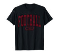 Football Mom Red Black Checkered T-Shirt - Casual Everyday Wear for Adults - T-Shirt, Sweatshirt, Hoodie