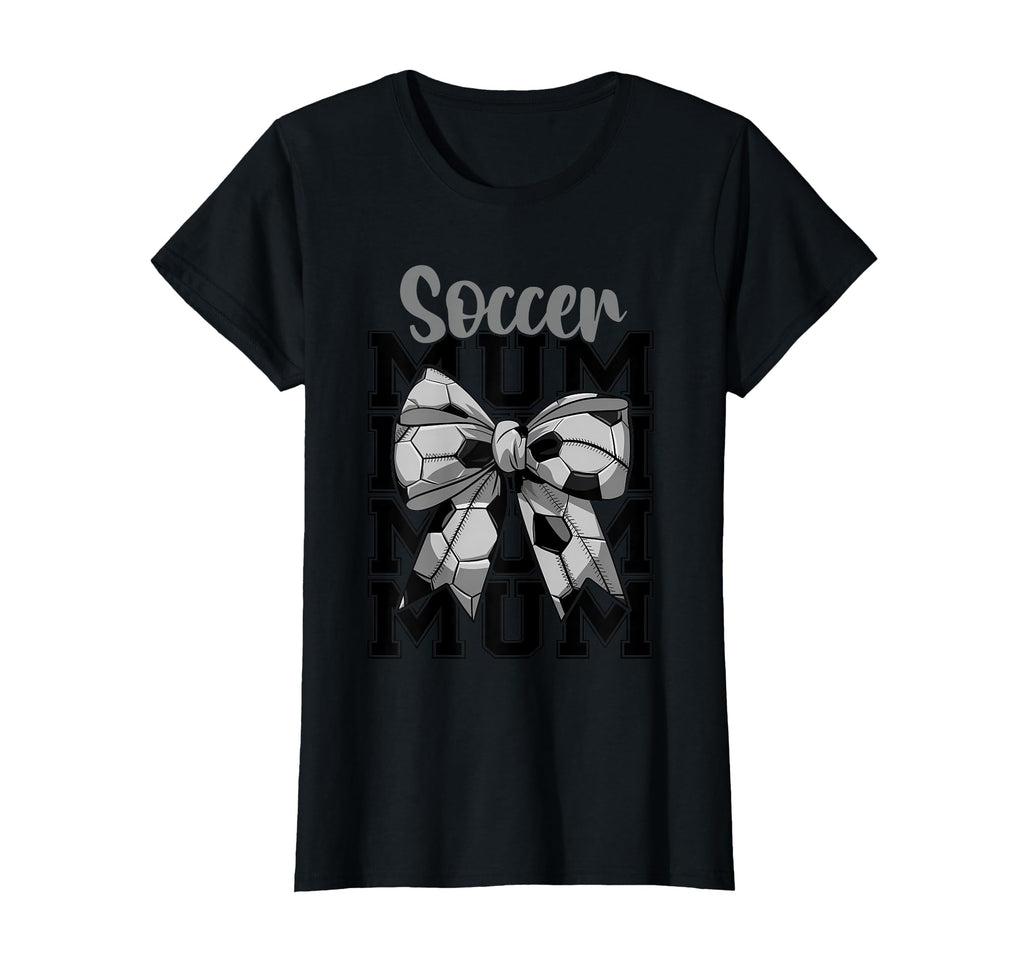 Soccer Mum Coquette Bow Biggest Fan T-Shirt - Graphic Print for Adults - T-Shirt, Sweatshirt, Hoodie