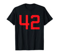 Red Sport Team Number 42 T-Shirt - Graphic Print Men Women - T-Shirt, Sweatshirt, Hoodie